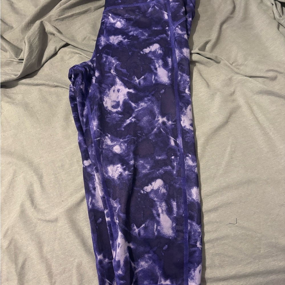 Under Armour Purple Tie-Dye Active Leggings
